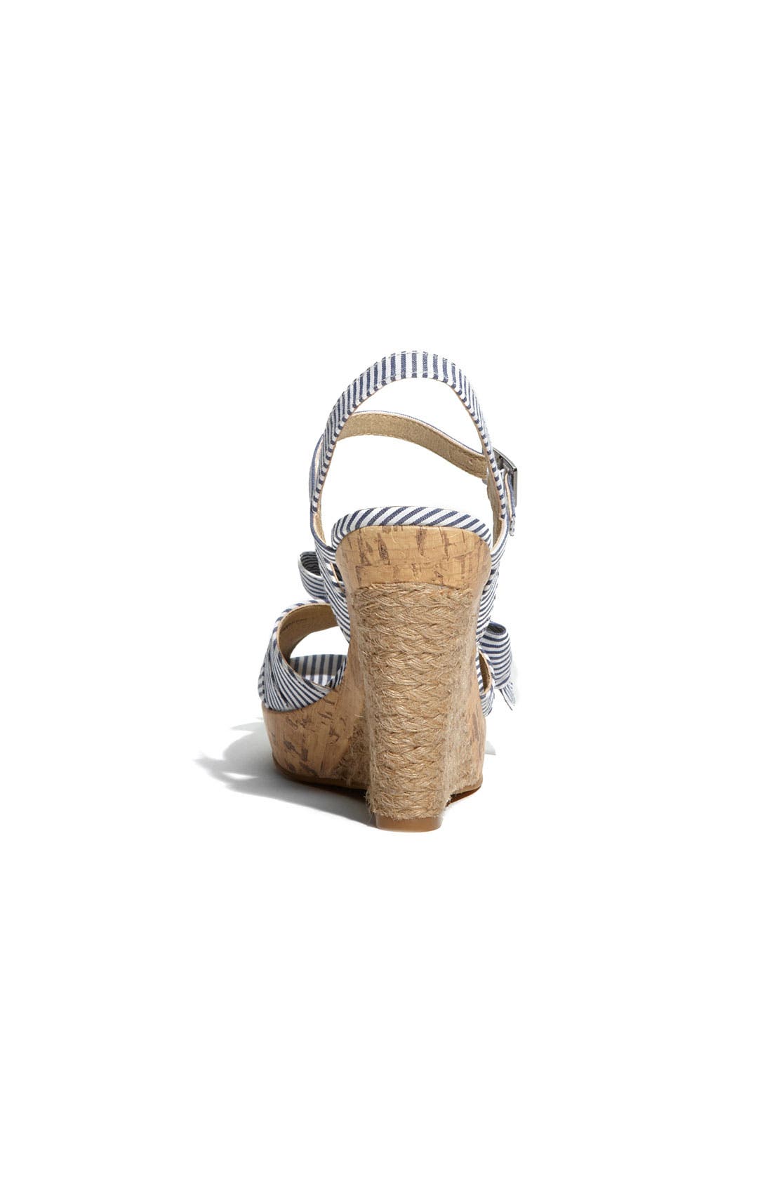 'Bowtye' Sandal, Alternate, color, NAVY STRIPE
