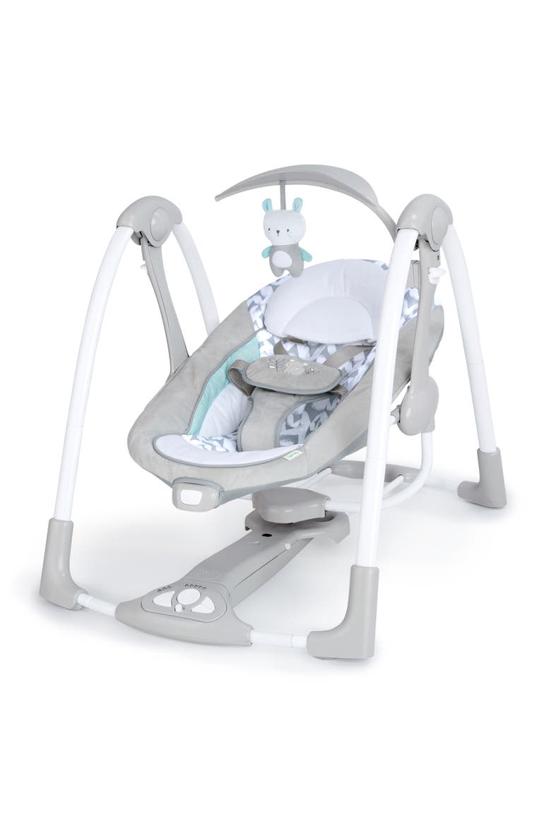 ConvertMe 2-in-1 Compact Portable Baby Swing 2 Infant Seat, Main, color, Grey