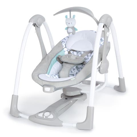 ConvertMe 2-in-1 Compact Portable Baby Swing 2 Infant Seat