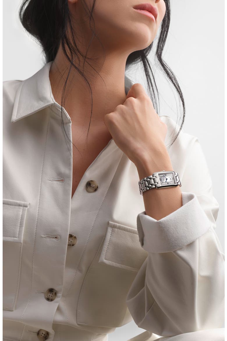 DolceVita Bracelet Watch, 23.3mm x 37mm, Alternate, color, SILVER