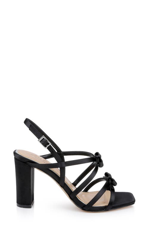 Jewel Badgley Mischka Eliza Strappy Slingback Sandal In Black