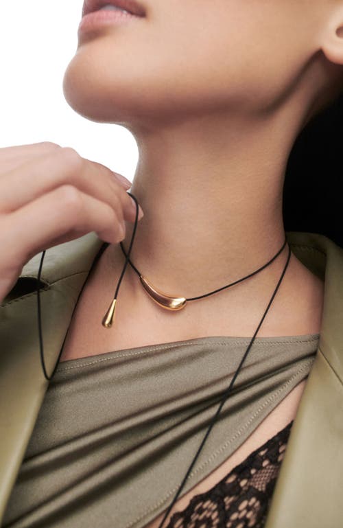 Pdpaola Orbit Cord Necklace In Black