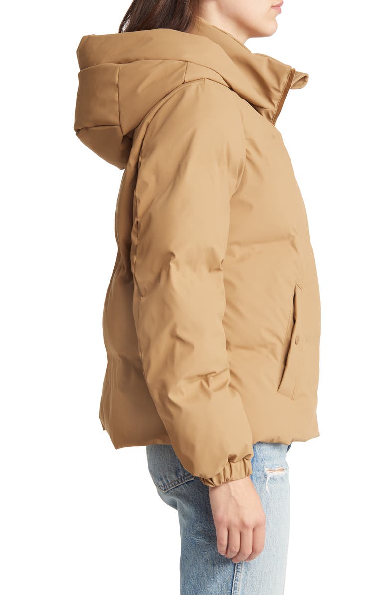 VERO MODA Noe Hooded Puffer Coat, Alternate, color, Tigers Eye