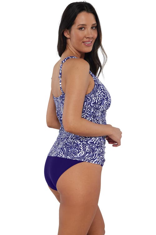 Sunsets Escape Emerson Tankini Swimsuit Top In Marina