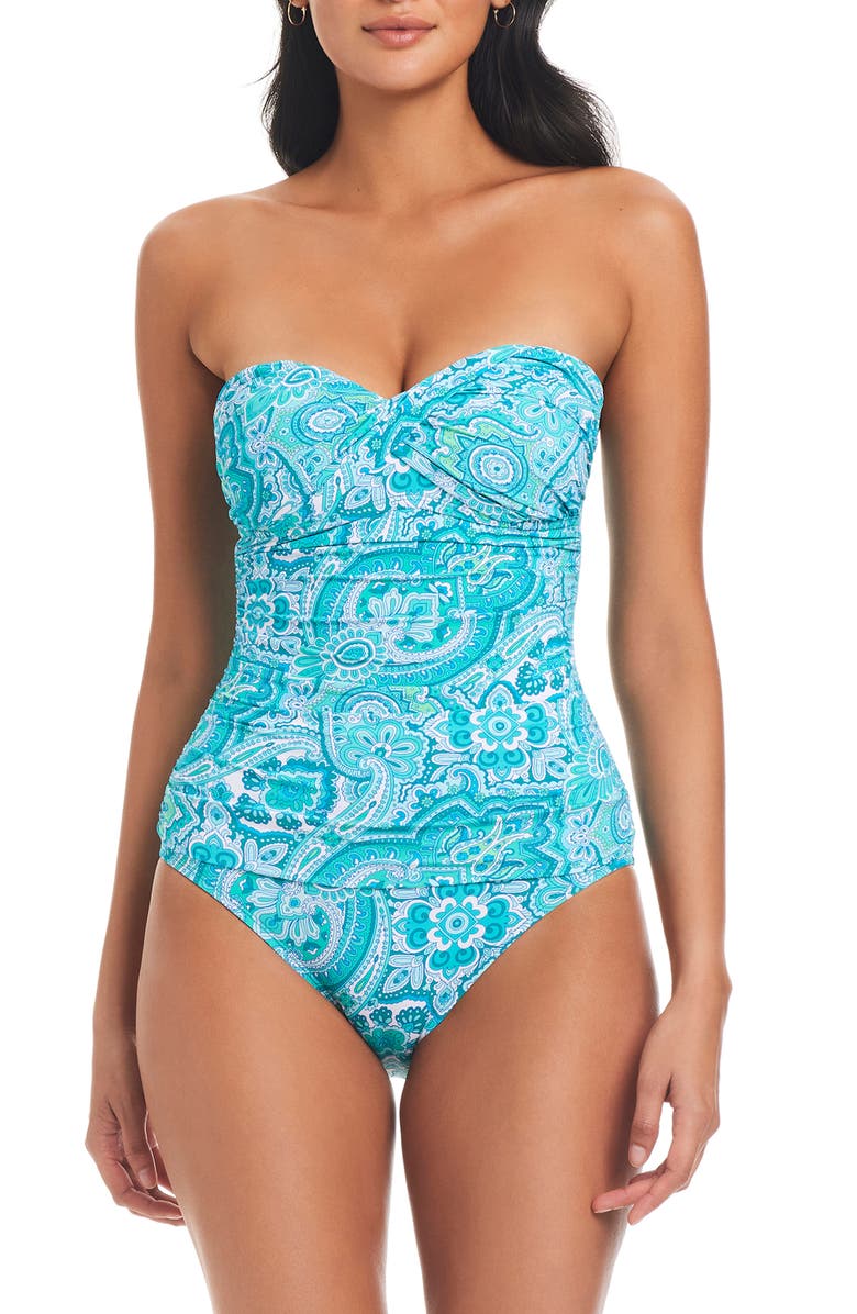 BLEU by Rod Beattie Coastal Cool One-Piece Swimsuit, Main, color, 