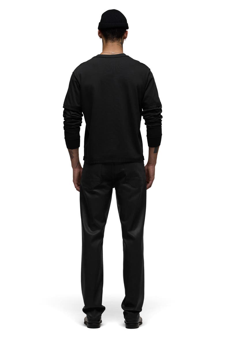 Blake Slim Straight Coated Jeans, Alternate, color, COATED PHANTOM