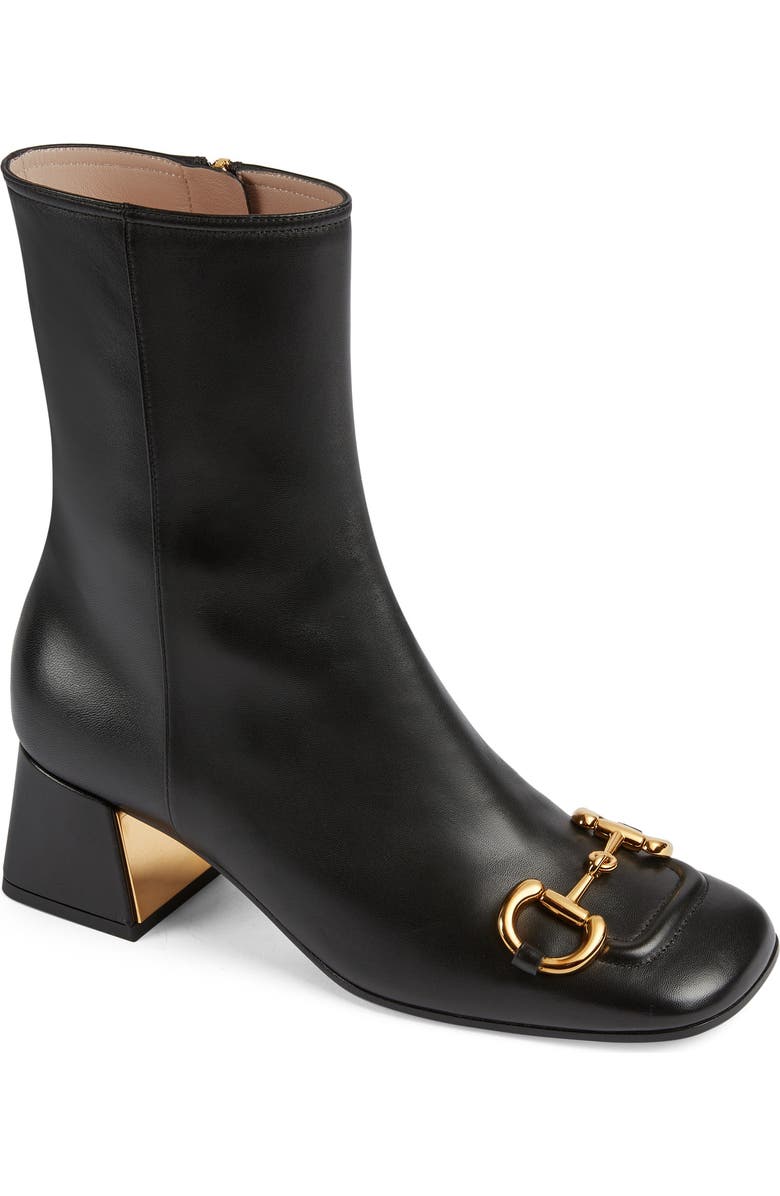 Gucci Baby Horsebit Bootie, Main, color,