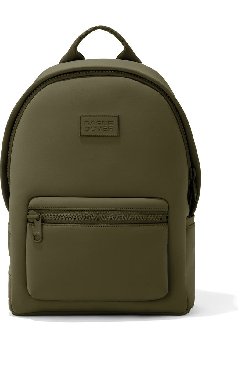 Dagne Dover Dakota Medium Neoprene Backpack, Main, color, Dark Moss