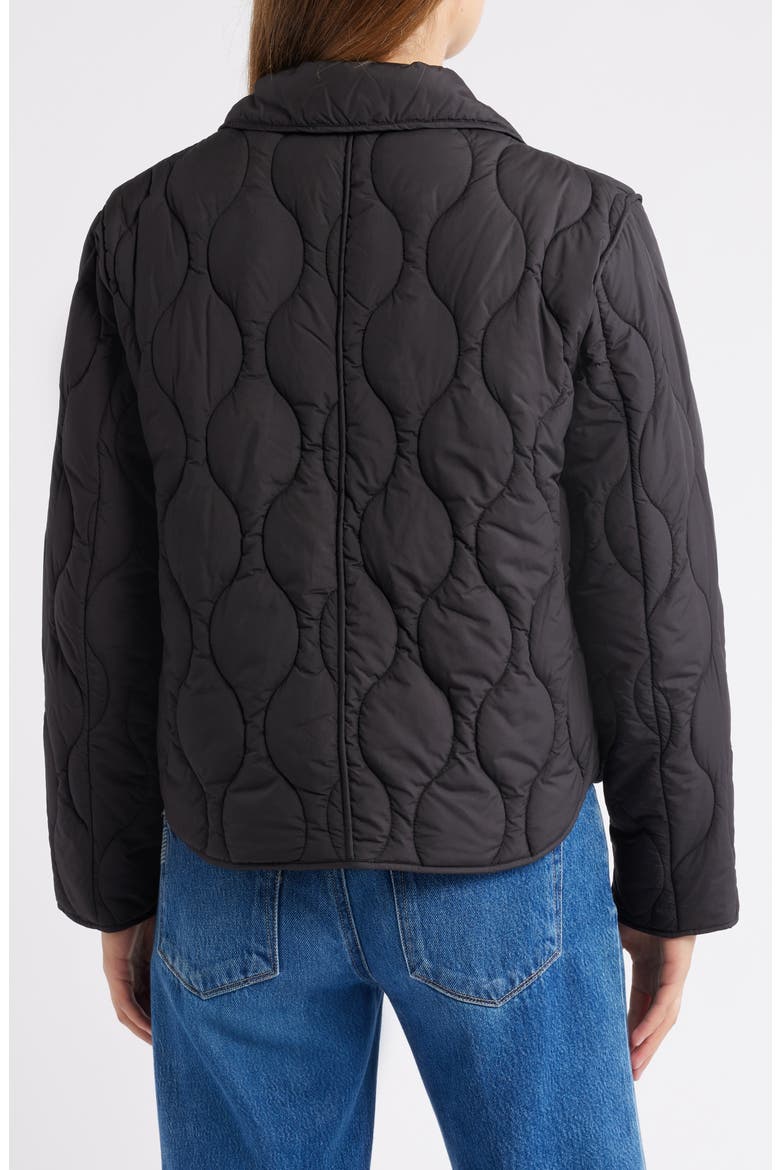 Quilted Jacket, Alternate, color, BLACK