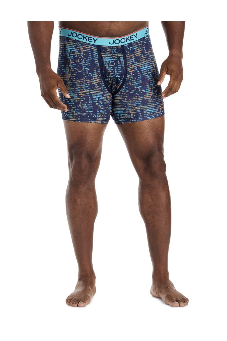 Big & Tall 2-pk Chafe-Proof Micro Boxer Briefs V1, Alternate, color, LIGHT TRAILS