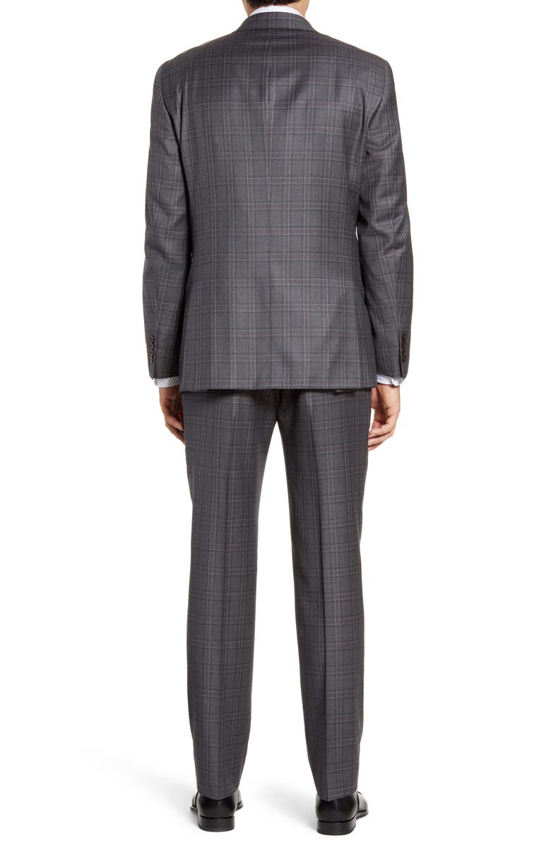 Hart Schaffner Marx Classic Fit Plaid Wool Suit, Alternate, color, 