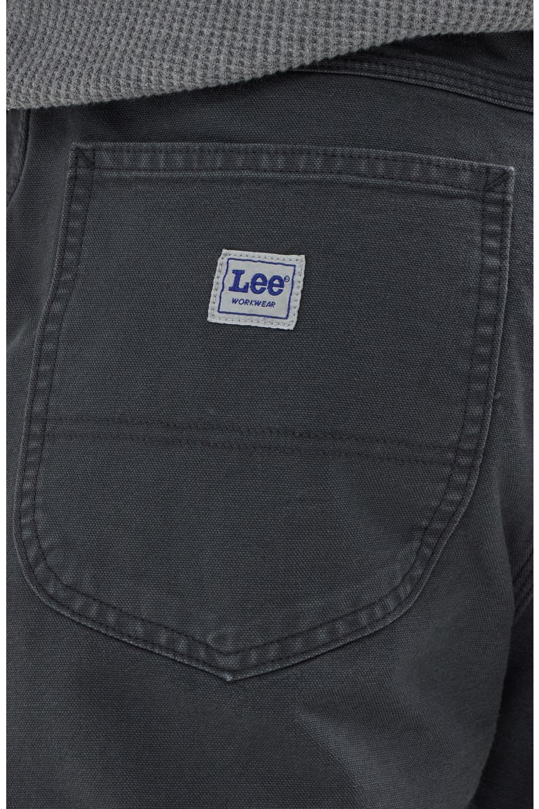 Workwear Loose Canvas Cargo Pants, Alternate, color, DARK MUTED GRAY