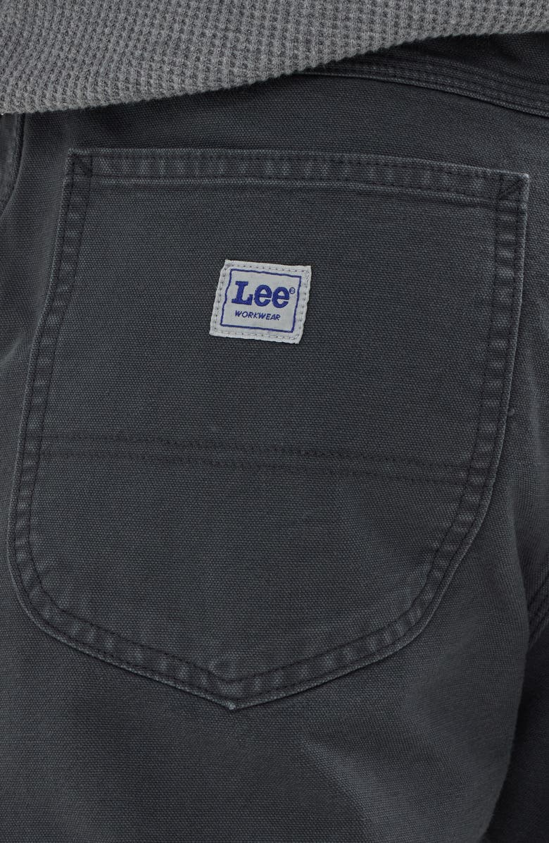 Lee Workwear Loose Canvas Cargo Pants, Alternate, color, Dark Muted Gray