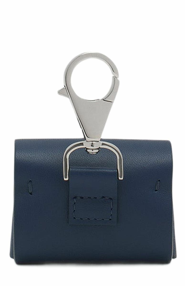 Lanvin Signature Leather Case For Airpods Pro, Alternate, color, Petrol Blue