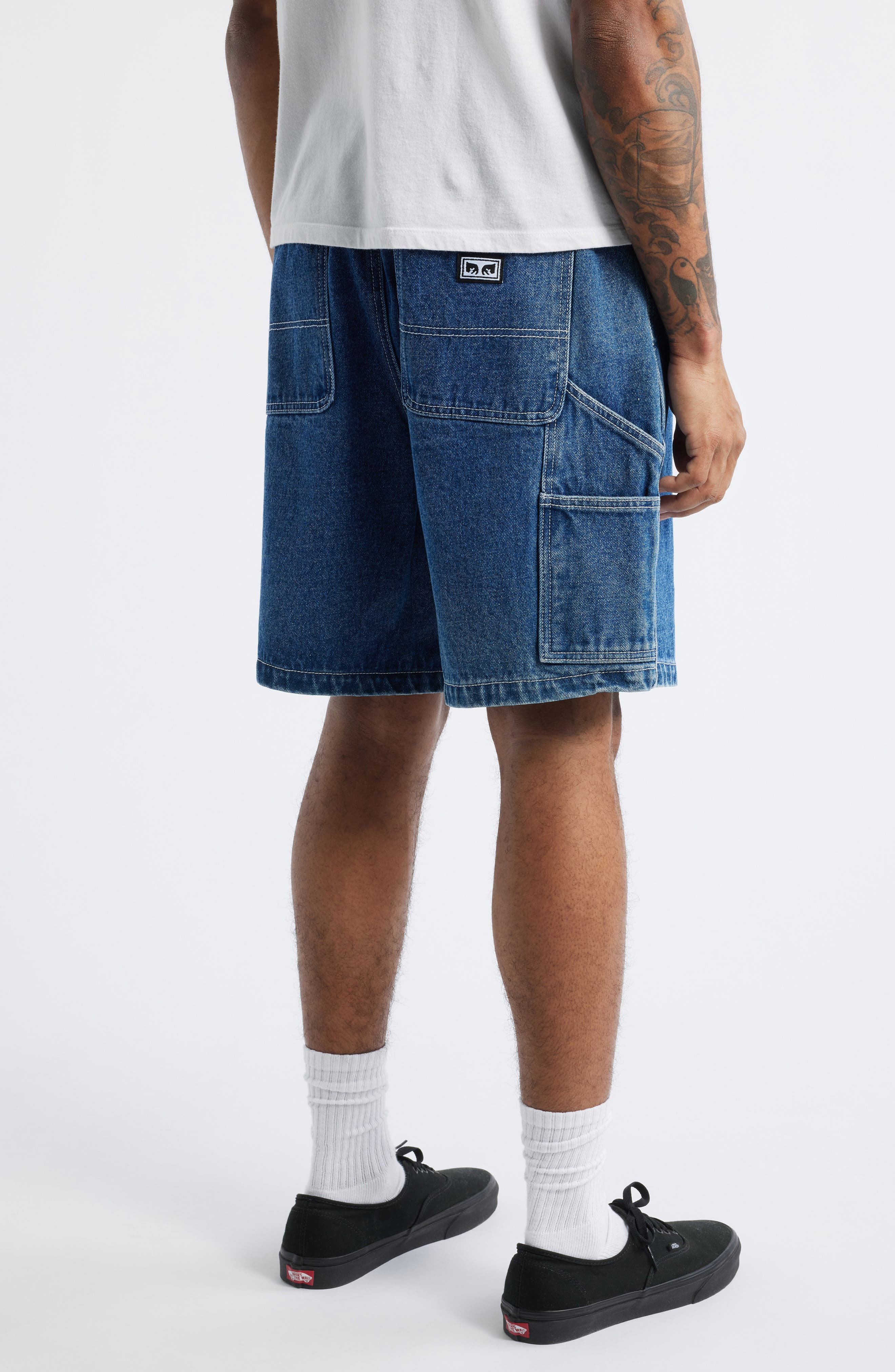 Denim Carpenter Shorts - image 4