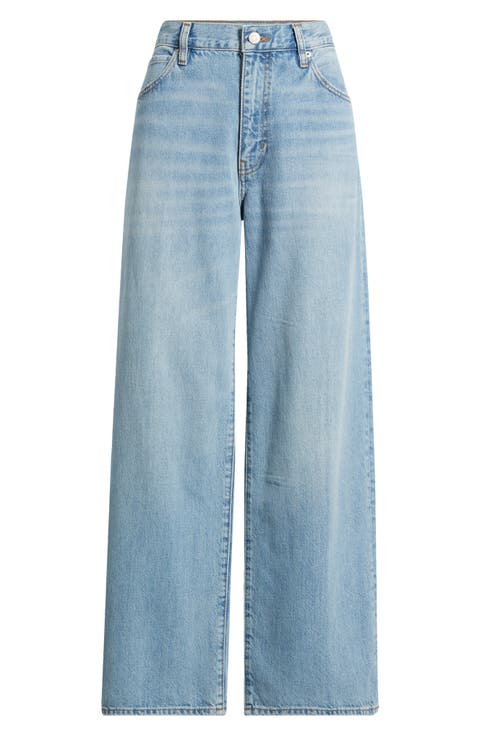 The Pixie Off Duty Stroll High Waist Relaxed Straight Leg Jeans (Frey) (Petite)
