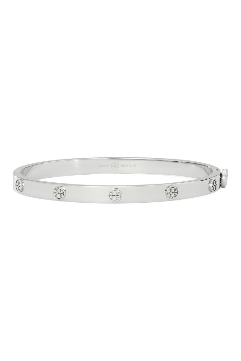 Thin Icon Hinge Bracelet, Alternate, color, SILVER