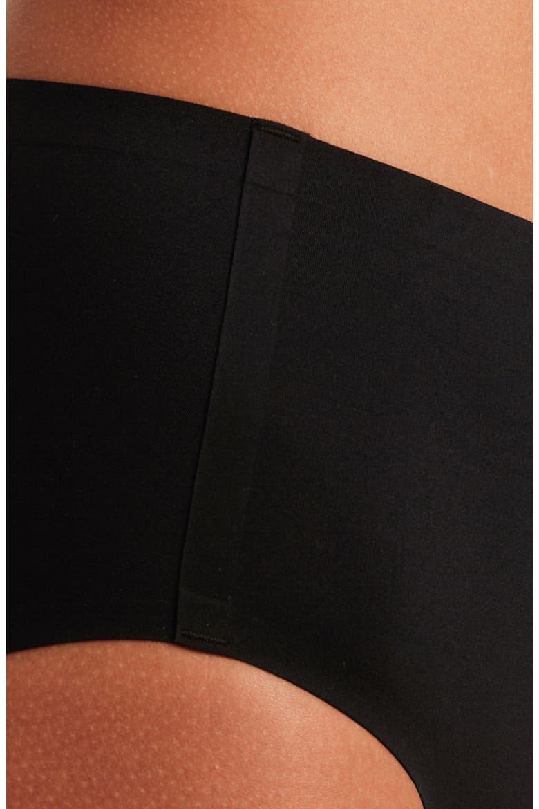 Seamless High Waist Briefs, Alternate, color, BLACK