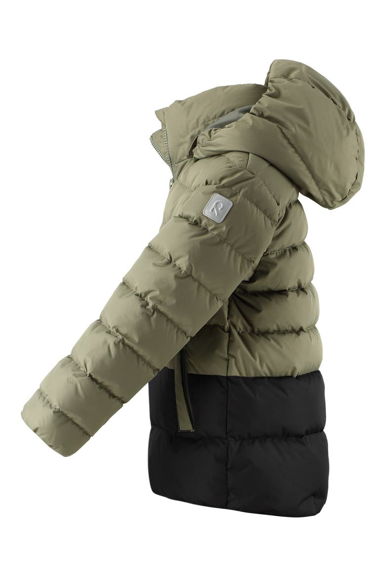 Kids' Amund Down Water Repellent Hooded Jacket, Alternate, color, GREYISH GREEN