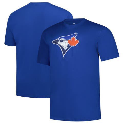 Men's Profile  Royal Toronto Blue Jays Big & Tall Distressed Logo T-Shirt