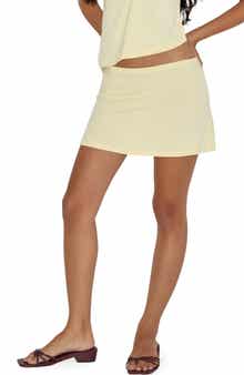 Motel Nidya Low Rise Jersey Miniskirt