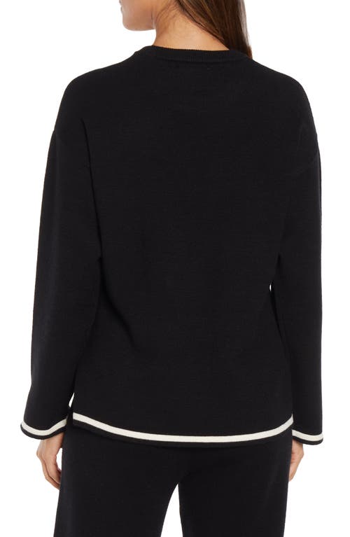 Three Dots Hazel Sweater In Anthracite