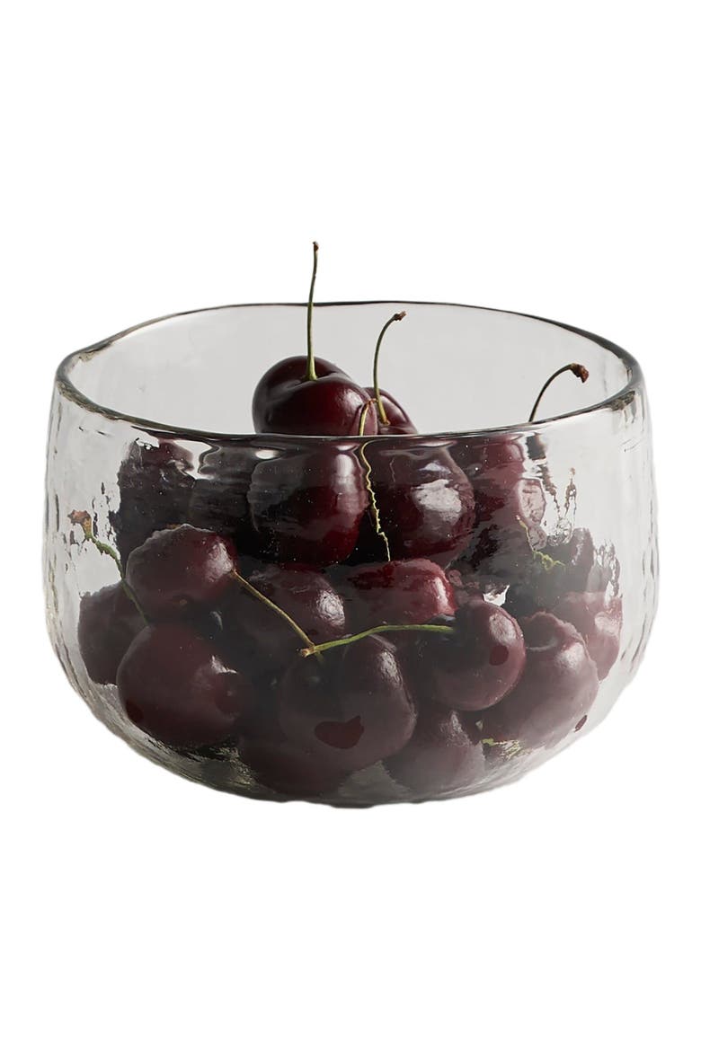 Pebbled Bowls - Set of 2, Main, color, Clear