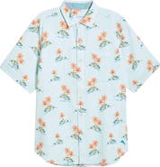 Tommy Bahama Nova Wave Island Hop Short Sleeve Seersucker Button-Up Shirt
