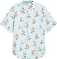 Tommy Bahama Nova Wave Island Hop Short Sleeve Seersucker Button-Up Shirt