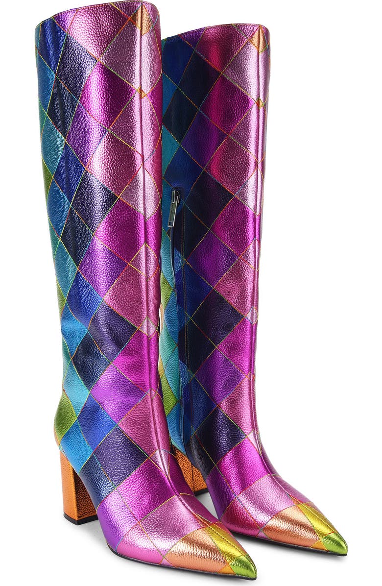 Kurt Geiger London Regent Knee High Boot, Alternate, color, Open Purple Multi