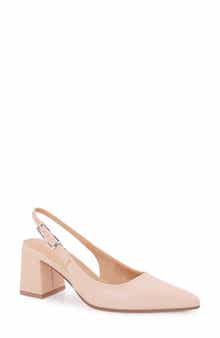 BERNESS Pointed Toe Slingback Pump
