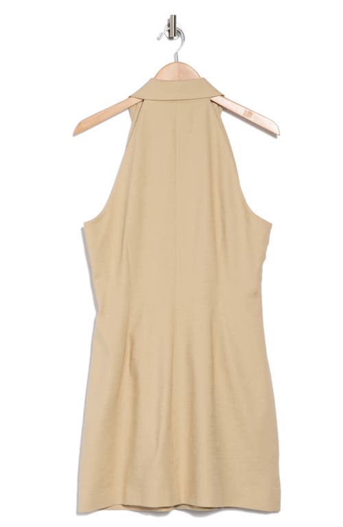 VERONICA BEARD VERONICA BEARD ROXANNE LINEN BLEND BUTTON-UP MINIDRESS