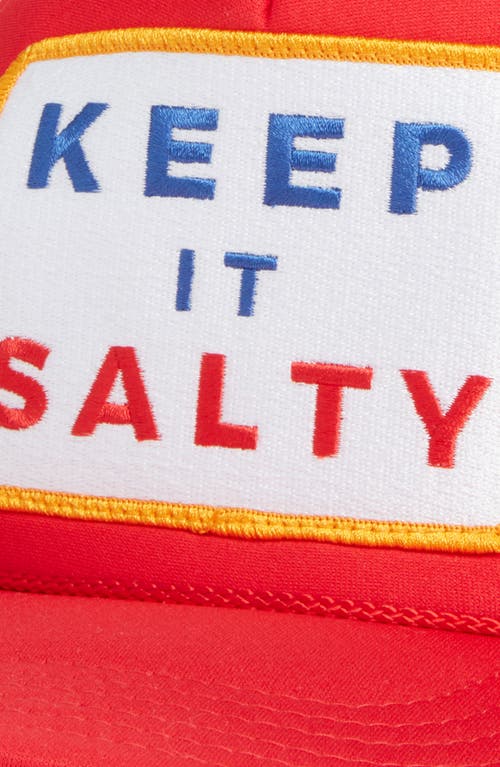 FRIDAY FEELIN FRIDAY FEELIN’ KEEP IT SALTY PATCH TRUCKER HAT