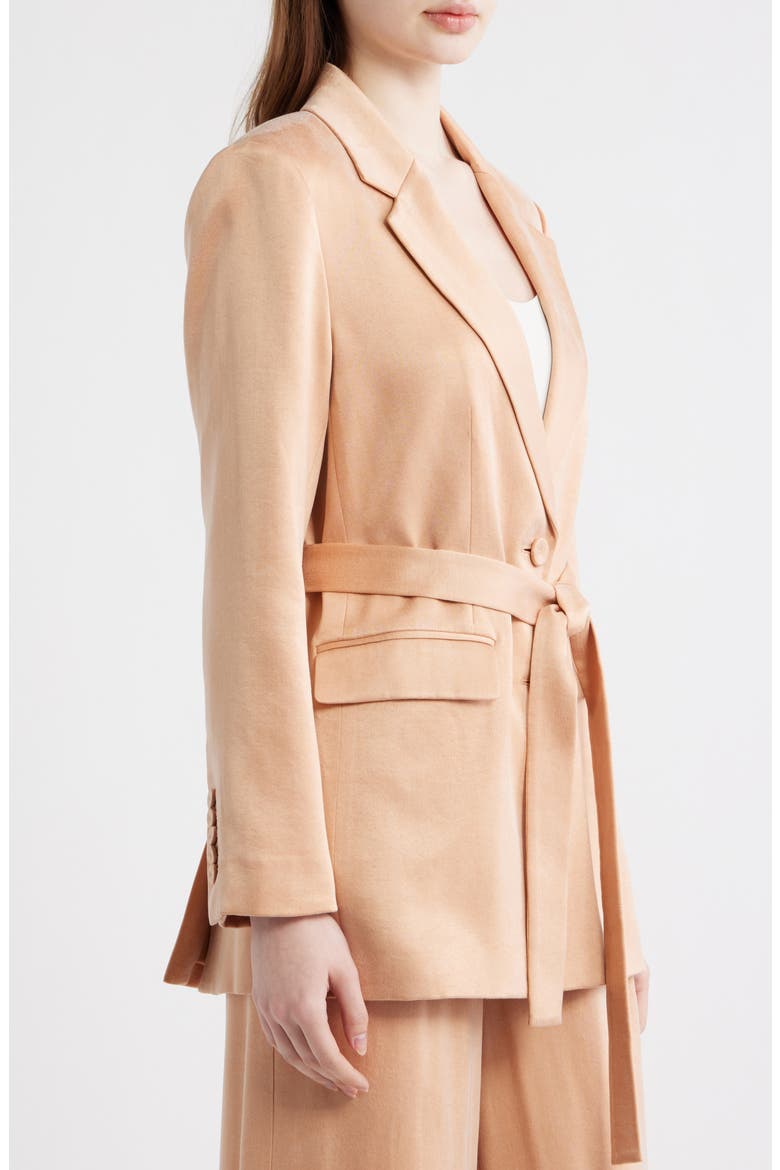 Jessi Faux Suede Jacket, Alternate, color, CHAI