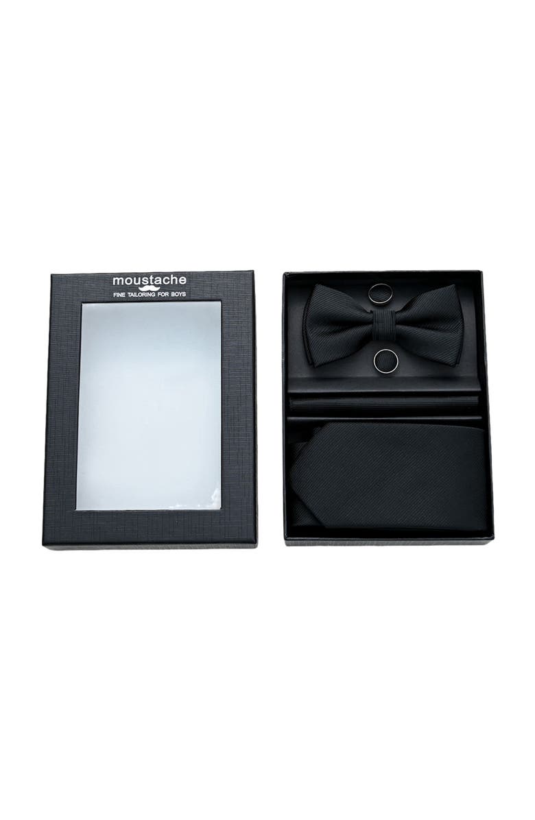 MOUSTACHE Lined Tie Set, Main, color, Black