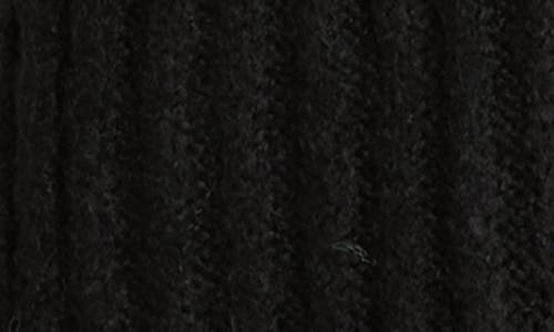 Tasha Ribbed Knit Scarf In Black