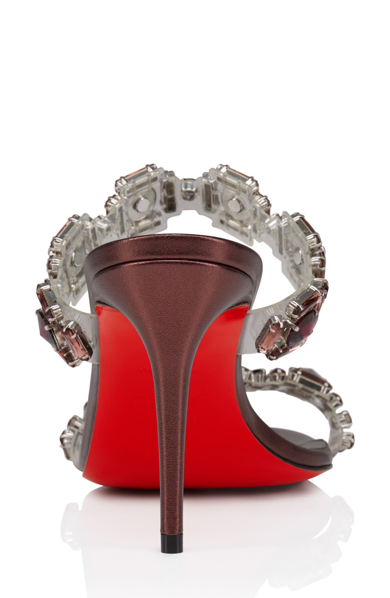 Christian Louboutin Just Jewel Crystal Embellished Stiletto Sandal, Alternate, color, Vers Palacy/ Lin Palacy