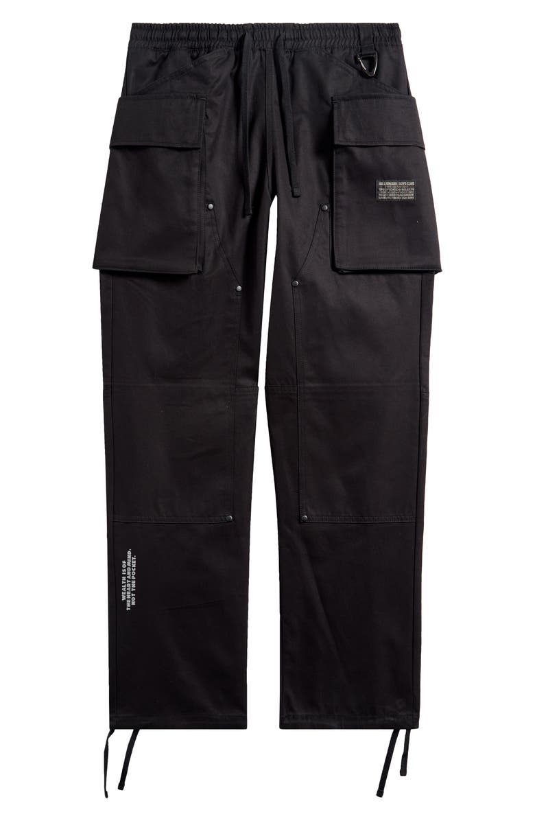 Billionaire Boys Club BB Flagship Core Cotton Twill Cargo Pants, Alternate, color, Black