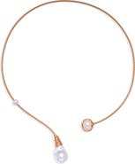 EYE CANDY LOS ANGELES Octavia Freshwater Pearl Collar Necklace