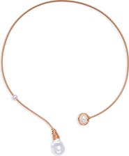 EYE CANDY LOS ANGELES Octavia Freshwater Pearl Collar Necklace