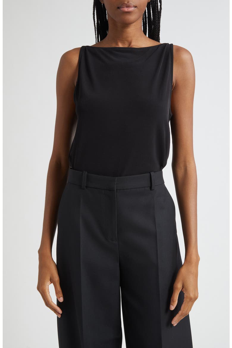 Boat Neck Tank, Main, color, BLACK