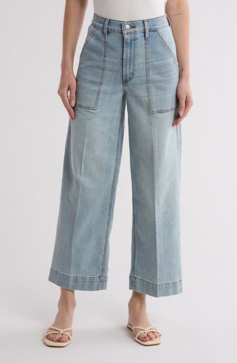 Patch Pocket Wide Leg Jeans (Pandora)