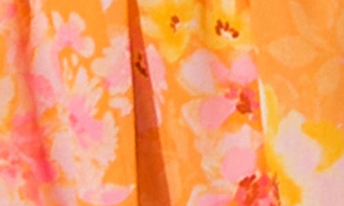 Flying Tomato Truly Thriving Woven Halter Mini Dress In Orange