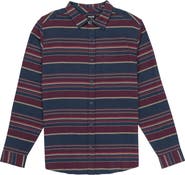 Hurley Portland Stripe Cotton Flannel Button-Up Shirt