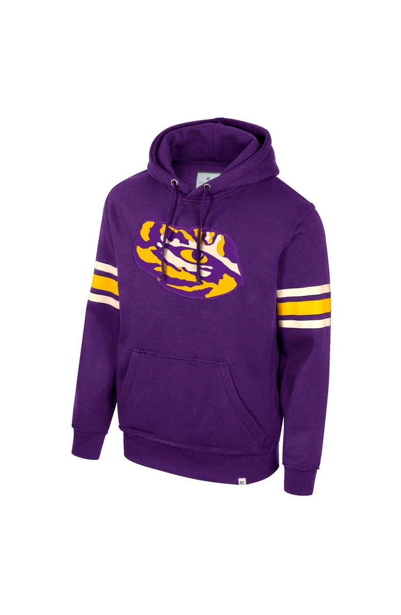 COLOSSEUM Men's Colosseum Purple LSU Tigers Saluting Pullover Hoodie, Alternate, color, Purple
