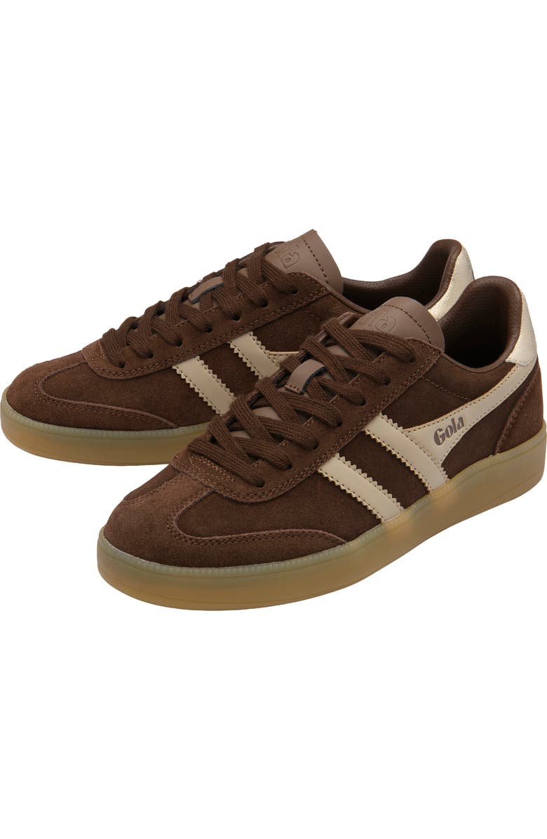 Gola Viper Sneaker, Alternate, color, Dark Brown/ Bone/ Gold/ Gum
