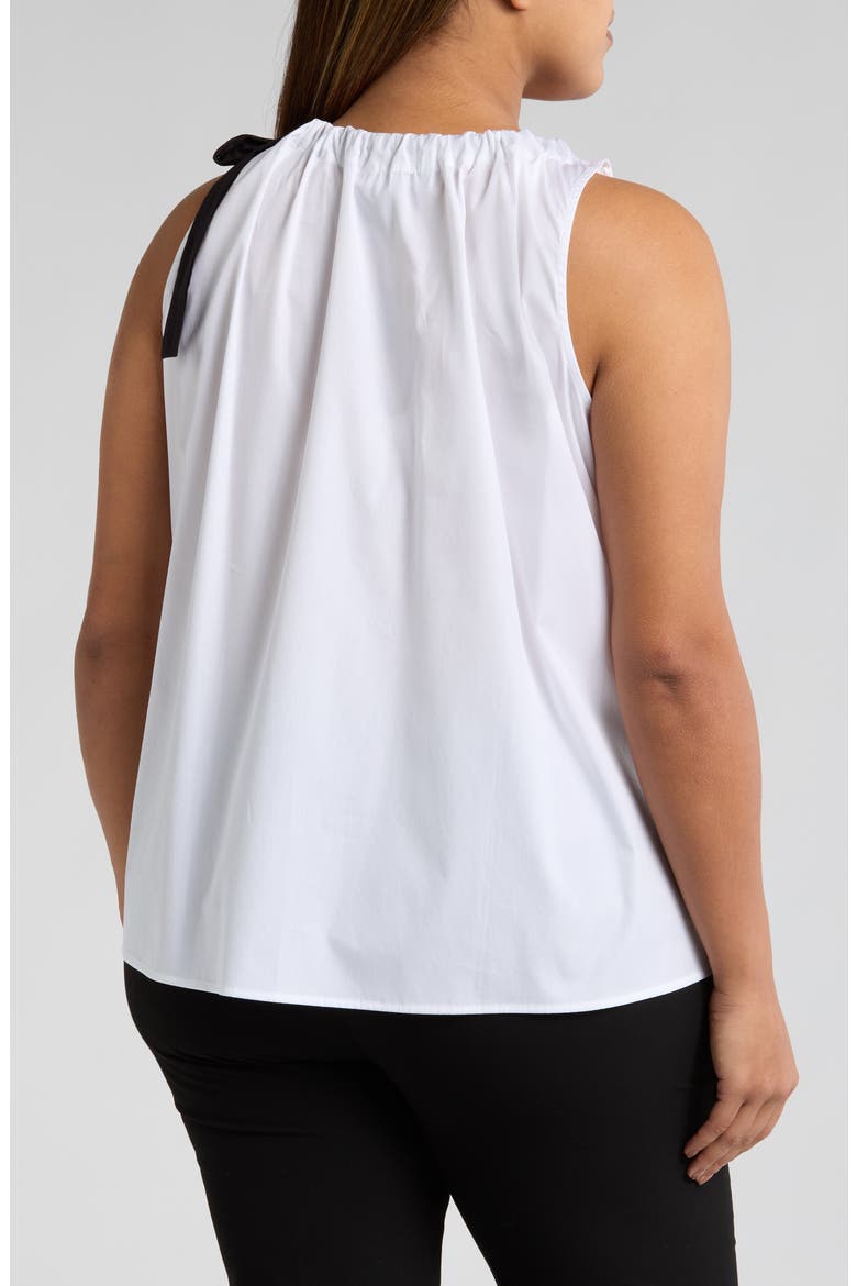 Acadia Sleeveless Cotton Top, Alternate, color, WHITE