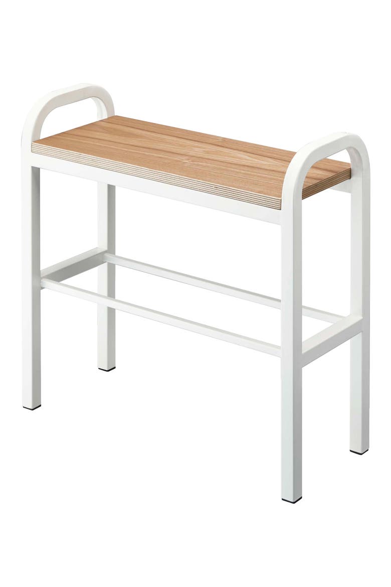 Bench Shoe Rack, Main, color, WHITE