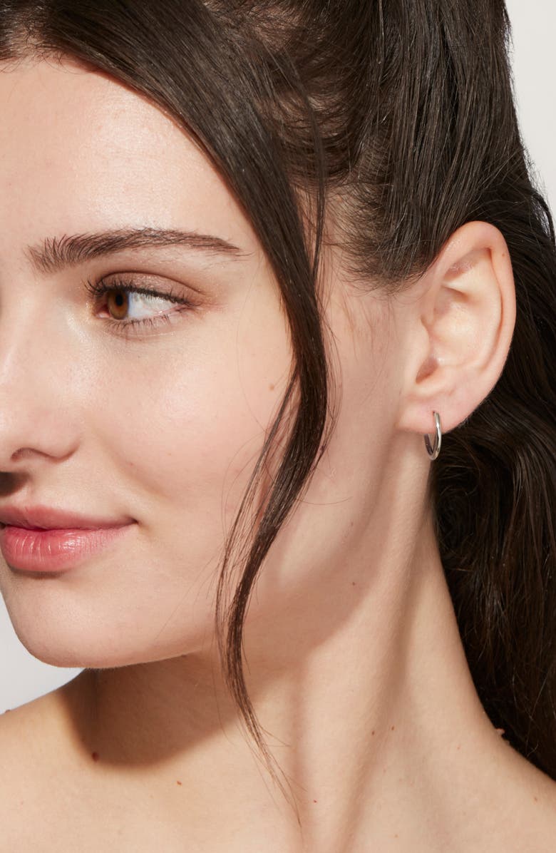 Ana Luisa Small Hoop Earrings, Alternate, color, Silver