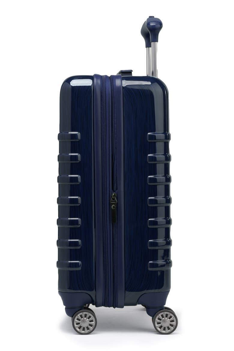 Rollmaster Lite 20 Inch Expandable Hardside Carry-On Suitcase, Alternate, color, DARK NAVY BLACK BRUSHED